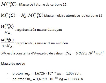 D Couvrir Imagen Calculer La Masse D Un Noyau Formule Fr