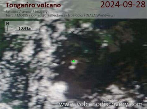 Latest Satellite Images of Tongariro Volcano | VolcanoDiscovery