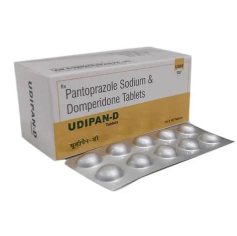 Udipan D Pantoprazole Sodium And Domperidone Tablet X Alu Alu Pack