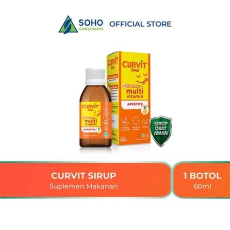 Jual Curvit Sirup 60ml Shopee Indonesia