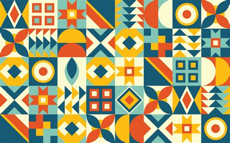 Abstract Geometric Mural Wallpaper Vector Abstract Pattern Mural