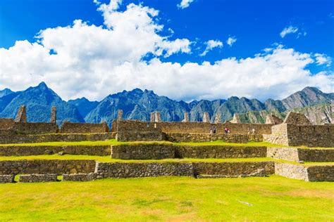 View of the Ancient City of Machu Picchu, Peru Stock Image - Image of ...