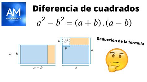 Deducción De La Fórmula De La Diferencia De Cuadrados Youtube