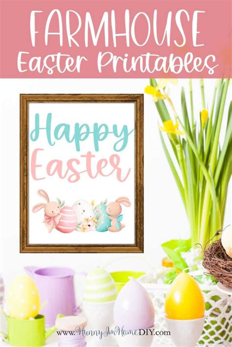 Diy Farmhouse Easter Printables For Rustic Spring Style