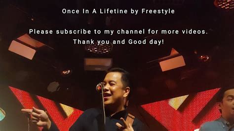 Freestyle Once In A Lifetime Live Performance Youtube