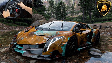 Rebuilding An Abandoned Lamborghini Veneno Forza Horizon 5 Logitech