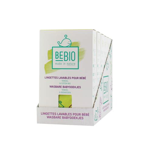 Lingettes lavables pour bébé Lyocell Tencel et coton bio 6X5pcs 6