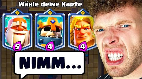 😱🤯zuschauer WÄhlen Meine Karten Bis Ich Ausraste Clash Royale Deutsch Youtube