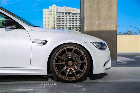 White Car Gunmetal Rims