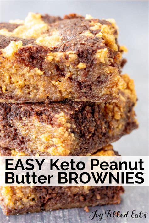 Keto Peanut Butter Brownies Low Carb Easy Joy Filled Eats