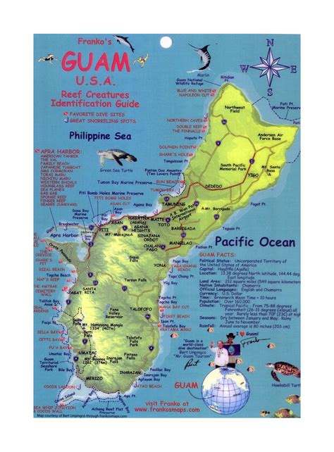 Detailed Map Of Guam