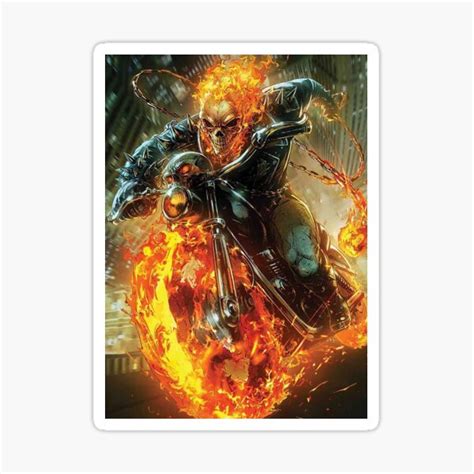 Ghost Rider Sticker For Sale By Attilanbg Redbubble