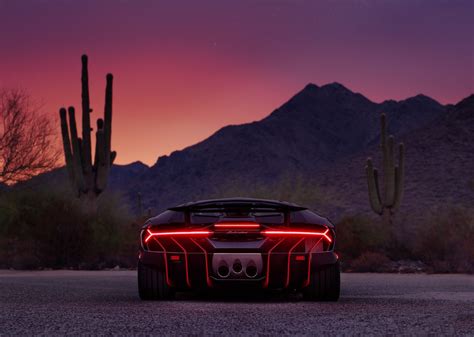 2017 Lamborghini Centenario With An Arizona Sunrise Autos