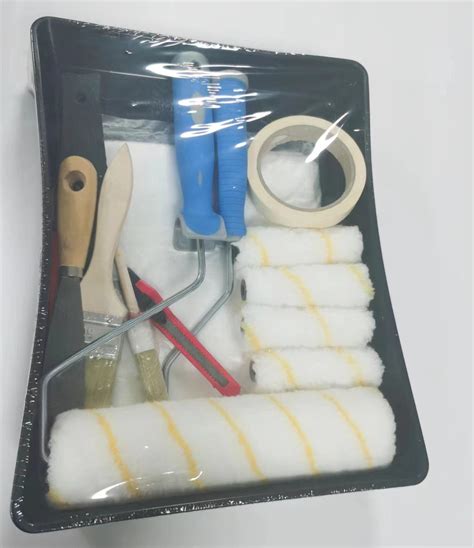 Home Paint Brush Set 9 Inch Seamless Edger Wool Paint Rollers - China ...