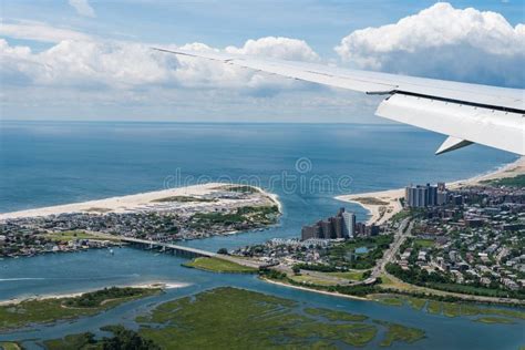 Aerial View Of Far Rockaway And Rockaway Beach In New York Throu Stock