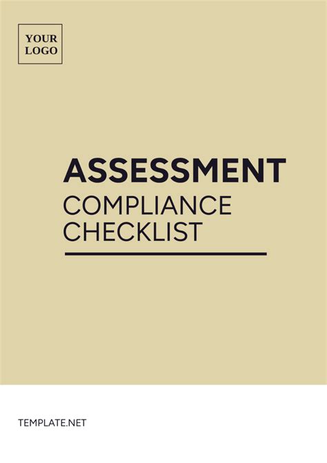 Free Assessment Compliance Checklist Template Edit Online And Download