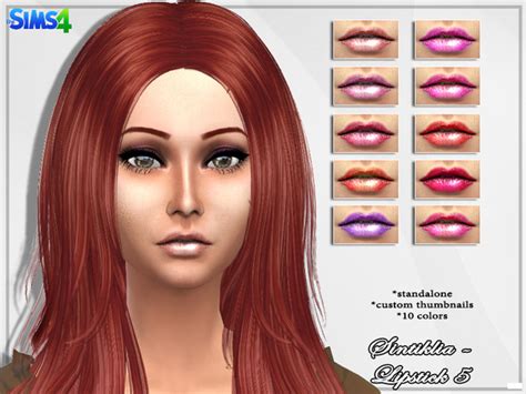 The Sims Resource Sintiklia Lipstick 53