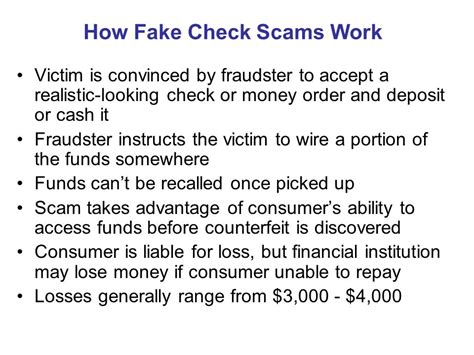 Consumer Federation Of America Fake Check Scams How To Protect And Help The Consumers You Serve