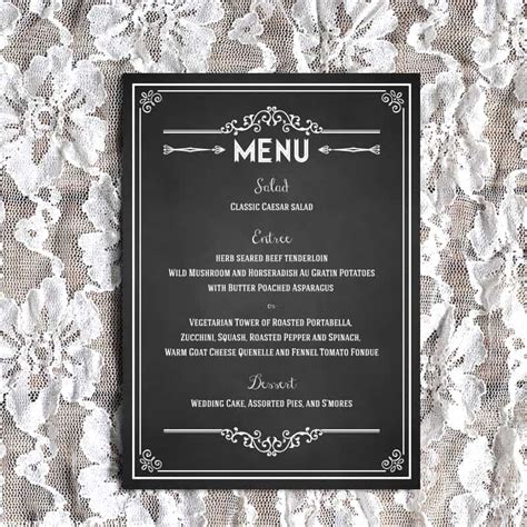 Diy Wedding Menu