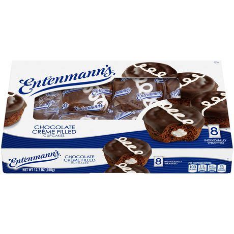 Entenmann S Chocolate Cr Me Filled Cupcakes Walmart Ca