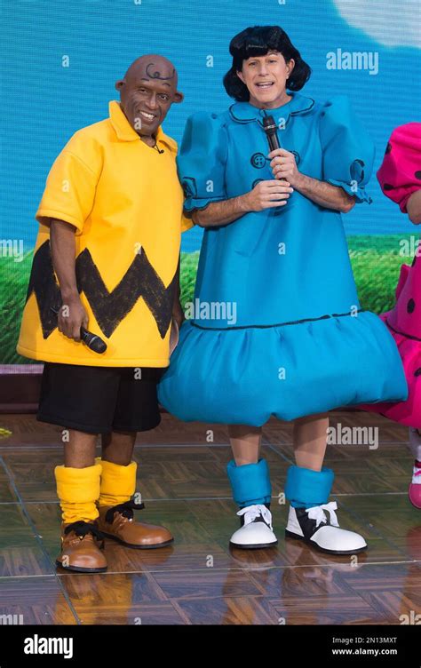 Al Roker, left, and Matt Lauer dress as Charlie Brown and Lucy from ...