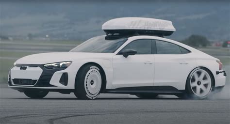 Ken Block Goes Drifting In His All-White Audi RS e-tron GT | Carscoops