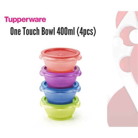 Tupperware OT One Touch Bowl 400ml Bekas Kuih Kedap Udara Nuts