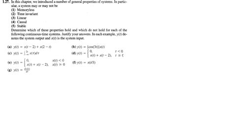 Solved 1 27 In This Chapter We Introduced A Number Of Chegg