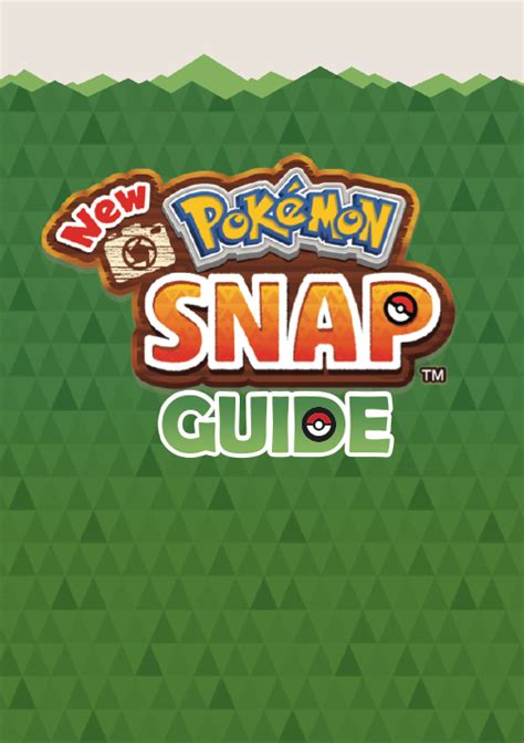 New Pokémon Snap Manual