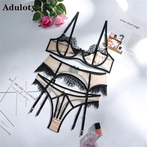 Aduloty Hot Selling Net Gauze Eyelashes Fashion Sexy Lingerie Underwear