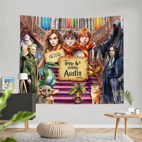 Harry Potter Birthday Banner - Personalized Backdrop