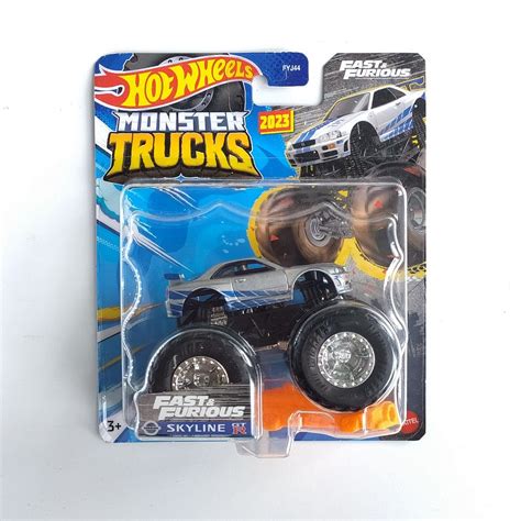 Hot Wheels Monster Trucks Nissan Skyline GT R R34 Fast And Furious Velozes E Furiosos Shopee