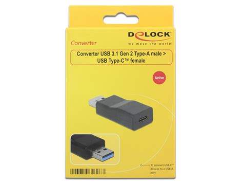 Delock Products 65696 Delock Converter USB 10 Gbps Type A Male USB