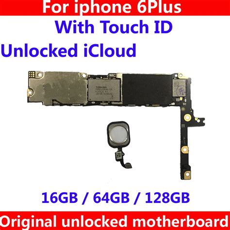 16gb 64gb 128gb Original Unlocked For Iphone 6 Plus Motherboard With