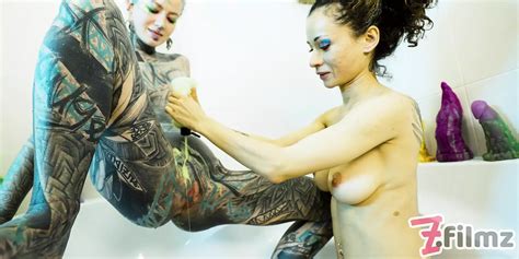 Heavily Tattooed Anuskatzz And Stacy Bloom Lesbian Fisting Fun In The Bedroom XHamster