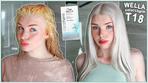 HOW TO TONE PLATINUM BLONDE HAIR AT HOME WELLA T18 PERFECT ICY