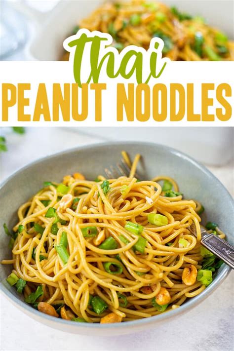 20 Minute Thai Peanut Noodles Recipe Buns In My Oven