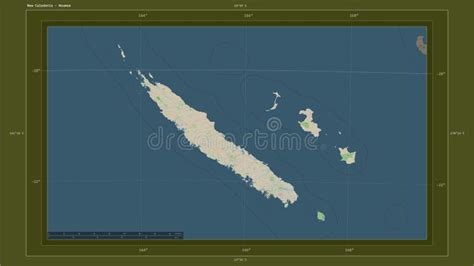 New Caledonia Highlighted Composition Topo Standard Stock