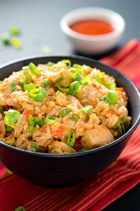 Spicy Chicken Fried Rice - Delicious Meets Healthy