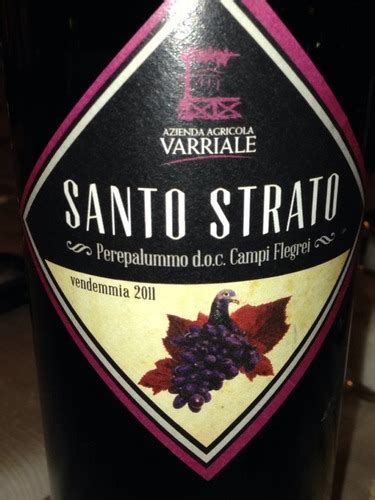 2016 Varriale Santo Strato Perepalummo Campi Flegrei Vivino US