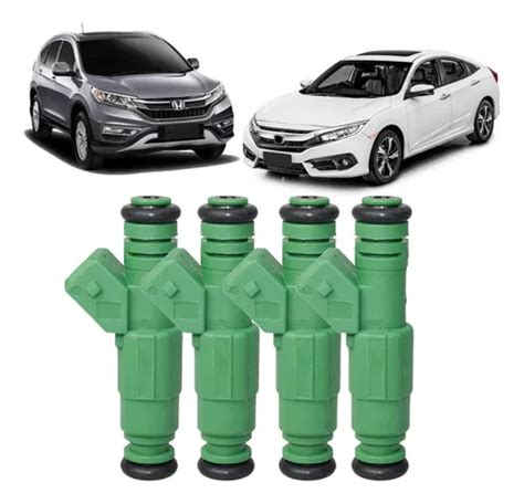 Kit 4 Bicos Injetores Honda New Civc 2 0 2013 2016 028015714 Frete grátis