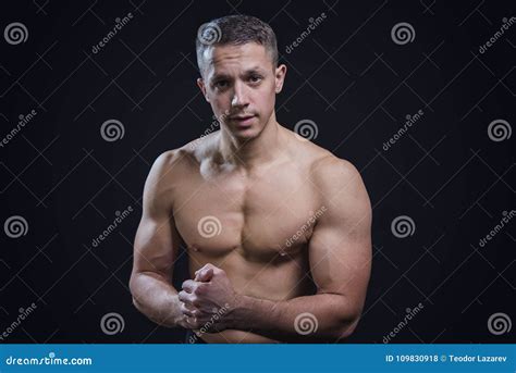 Nude Muscular Man Stock Photo Image Of Erotic Bodybuilder