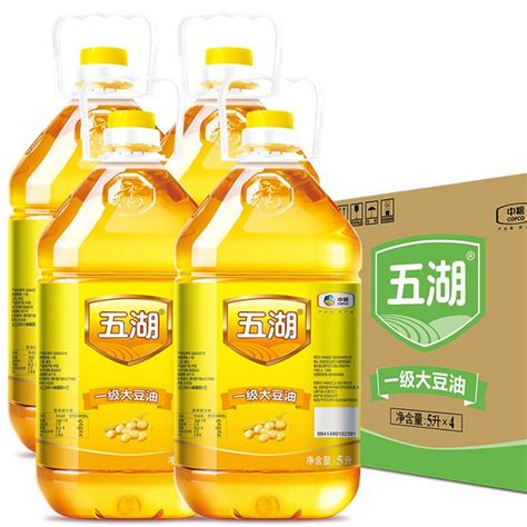 五湖 一级大豆油 5l4桶【报价 价格 评测 怎么样】 什么值得买