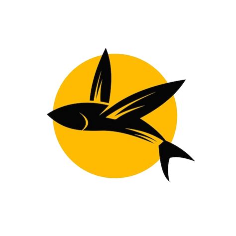 Premium Vector | Flying fish logo vector design