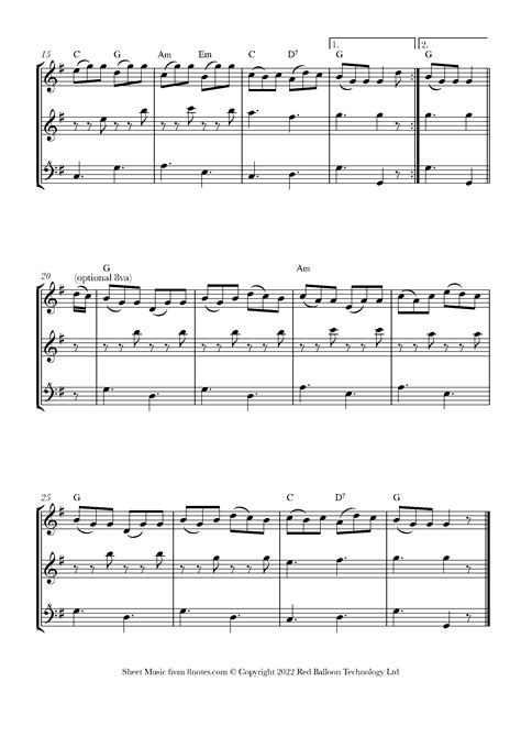 Irish Washerwoman Sheet Music For Recorder Trio 8notes