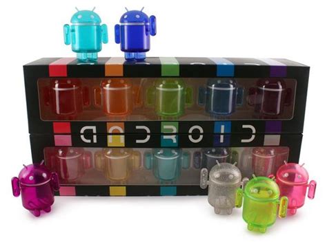 Android Collectible Mini Figure Rainbow Set | Gadgetsin