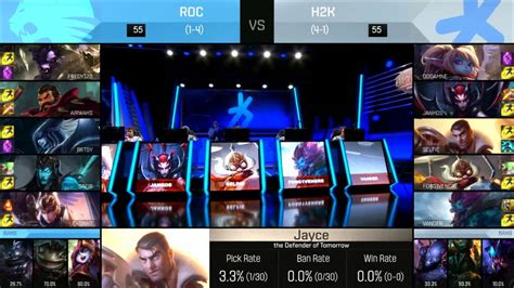 Roccat Vs H K Gaming Week Day S Eu Lcs Spring Roc Vs H K G