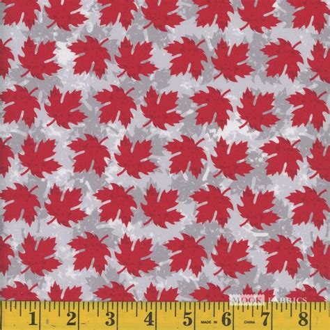 O Canada Leaves Maple Leaves Grey 114846 114846