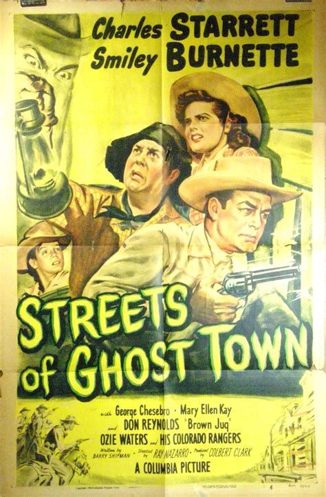 STREETS OF GHOST TOWN, Original Western Movie Poster - Original Vintage ...