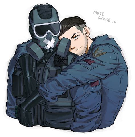 Smoke And Mute Rainbow Six Siege Drawn By Hamzraider Danbooru